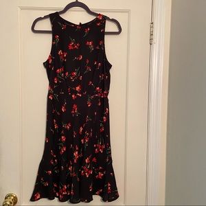 J.Crew NWT black chiffon dress size 8.